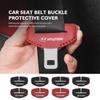 Car Seat Belt Buckle Leather Anti-Scratch Protector Cover For Hyundai Azera GDI I10 I20 I30 I40 Ix20 Ix35 Sonata Santafe PP17