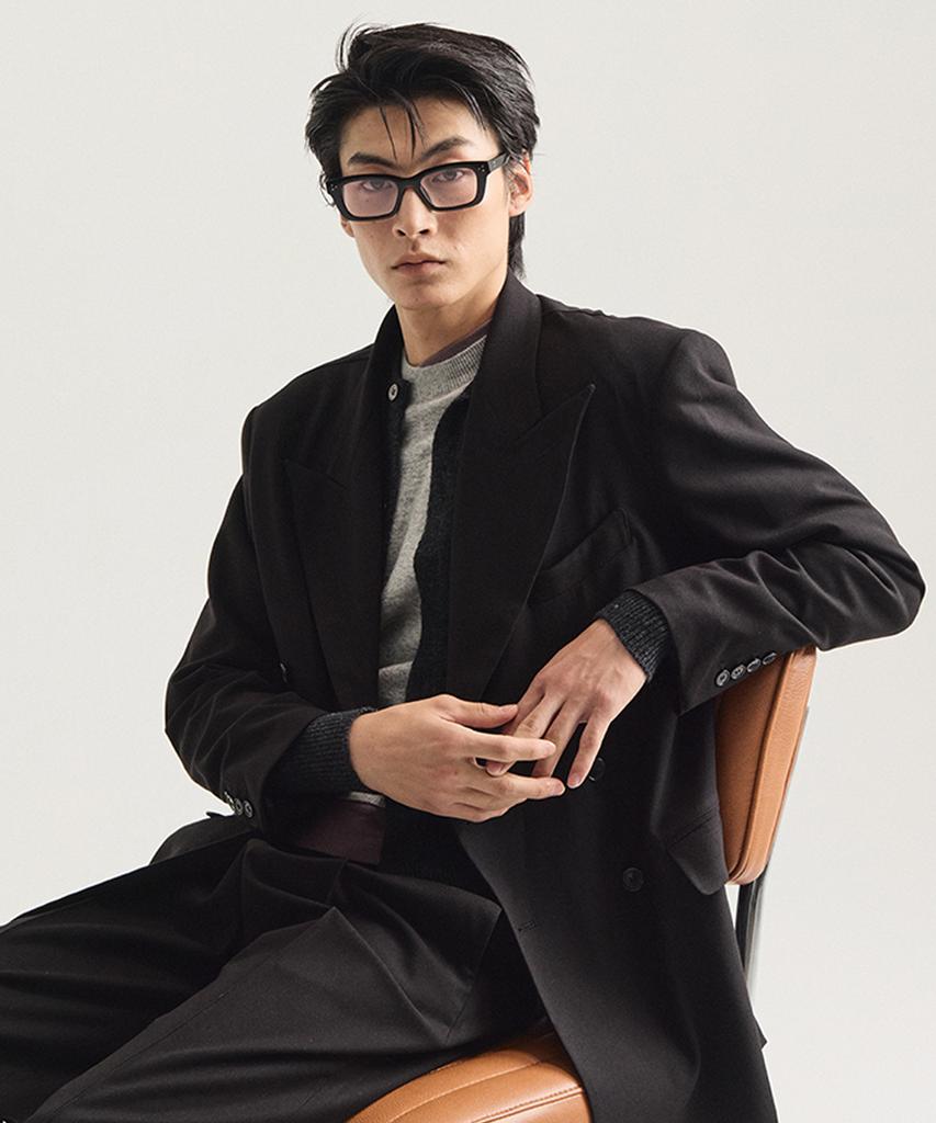 TAILORCHAD [Set] Signature Black Tailored Double Blazer