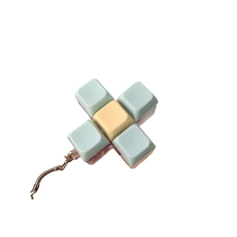 Fidget Decompression 1/4/5/9 Keyboard Key Anti Stress Finger Keyboard Games for Adults Antistress Male Female Keychain