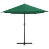 VidaXL Parasol d'Extérieur et Mât en Aluminium, Pare-soleil de Patio, Abri de Soleil, Parasol de Terrasse Extérieur, 460 x 44867