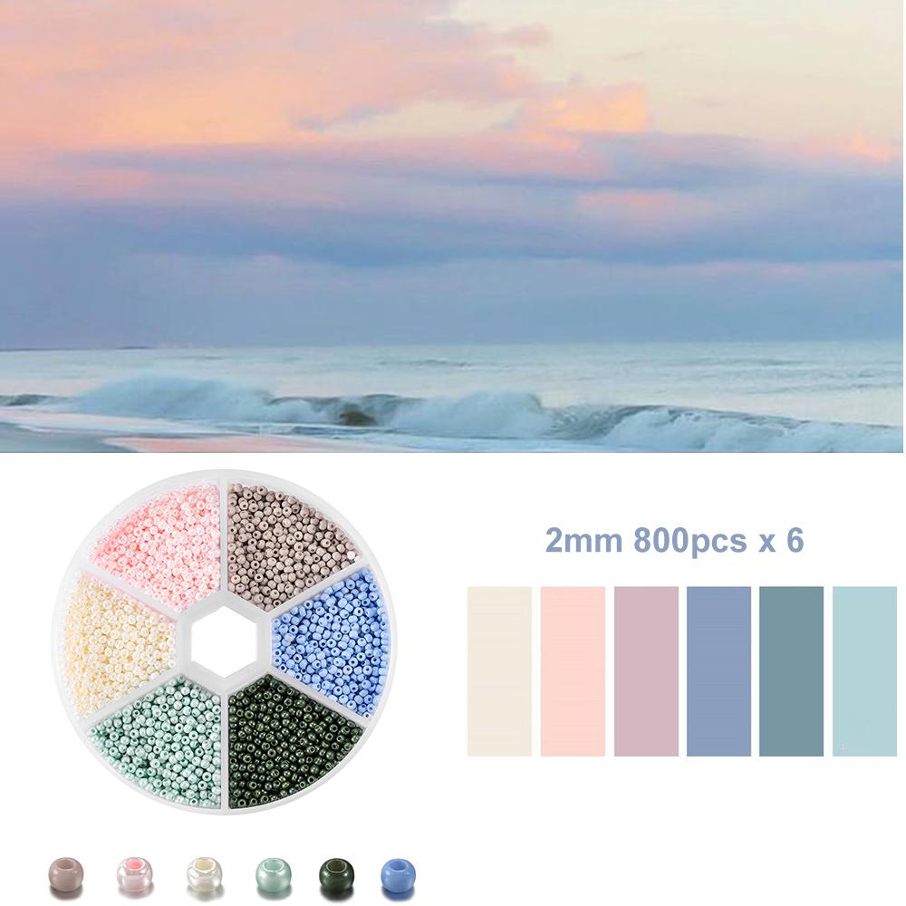 

1800-4800Pcs/Box 2/3mm Glass Seed Beads Czech Charm Crystal Spacer Glass Beads for Jewelry Making Kits DIY Handmade Accessories