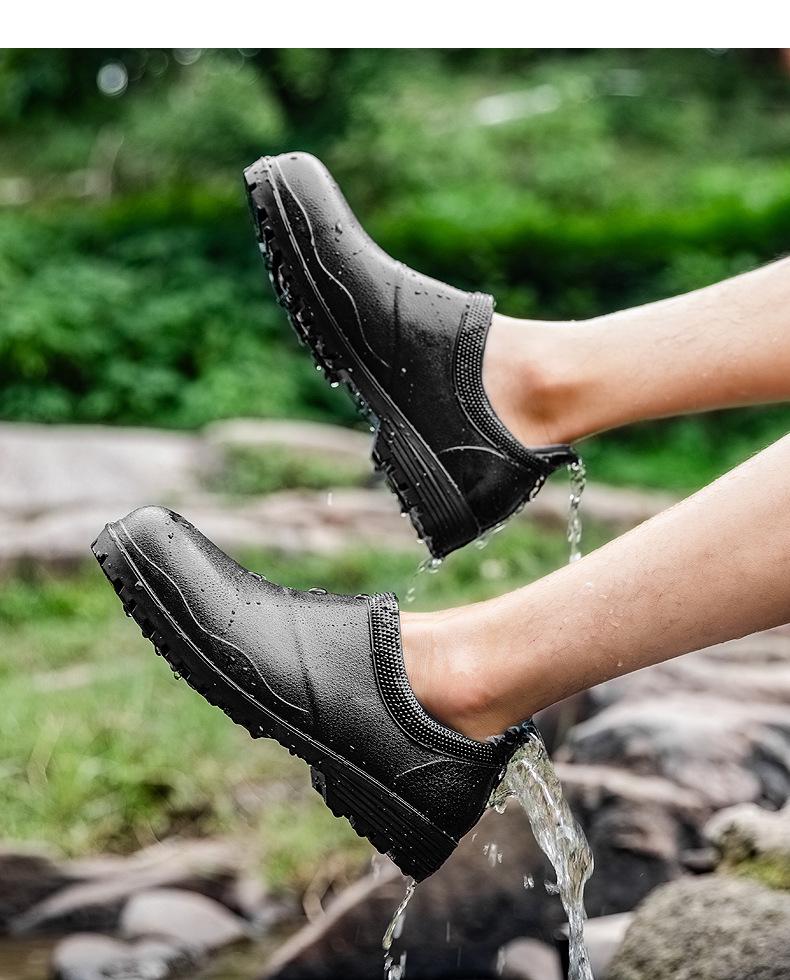 Men's Steel Toe Waterproof Construction Boots - Anti-Smash, Anti-Nail, Non-Slip, Wear-Resistant.