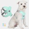 Dog Harness All-Weather Vest with Metal D-Ring Reflective Soft Harnesses with Leashes for Small Medium Dogs