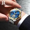 A Swiss Famous Watch Men's Automatic Hollow Mechanical Watch Waterproof Watch Men's Pure Mechanical Watch Men's Watch