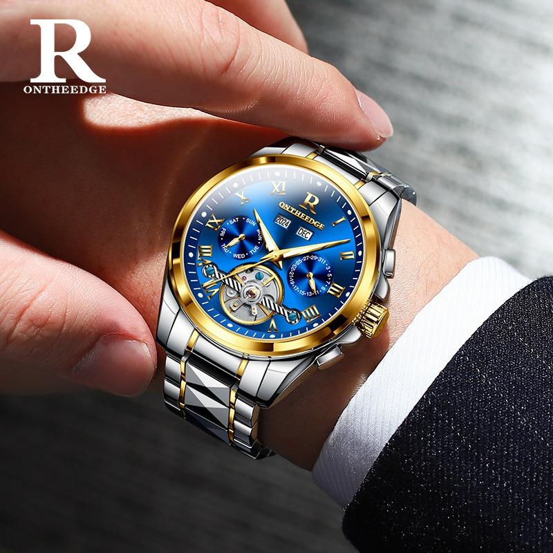 A Swiss Famous Watch Men's Automatic Hollow Mechanical Watch Waterproof Watch Men's Pure Mechanical Watch Men's Watch