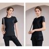Quick-Dry Breathable Yoga Running Shirt - Short-Sleeved, Round Neck, Fitness Training Top