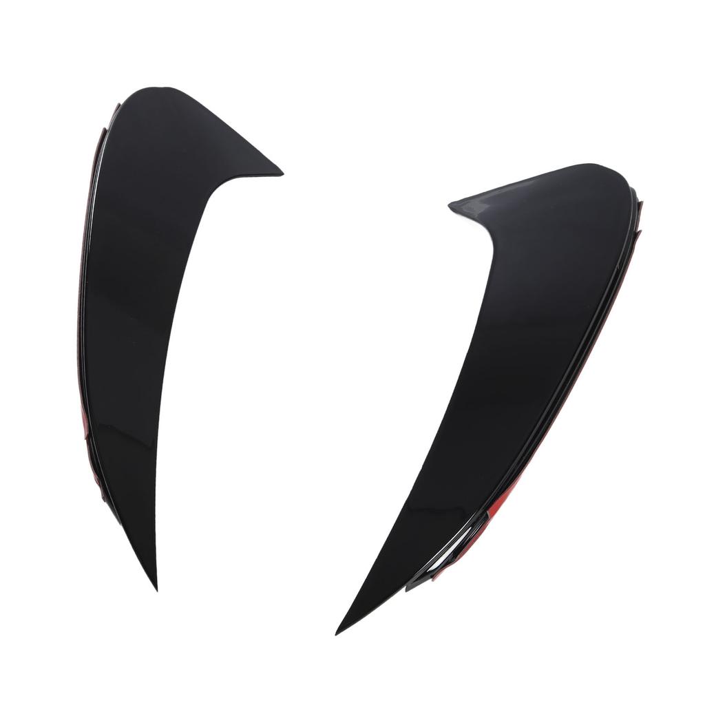 Pair of Rear Bumper Air Vent Spoiler Splitter Glossy Black Replacement for Benz CLS‑Class C257 AMG‑Line CLS53 2018 and