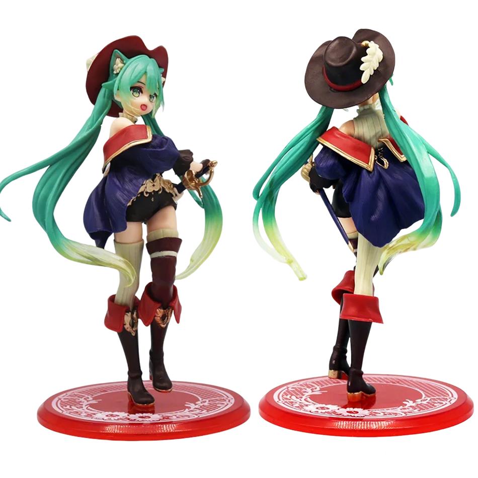 10-20Cm Hatsune Miku Anime Figurine Pvc Collectible Model Kawaii Desktop Decoration Cute Present For Kids Fans High-Quality In Stock