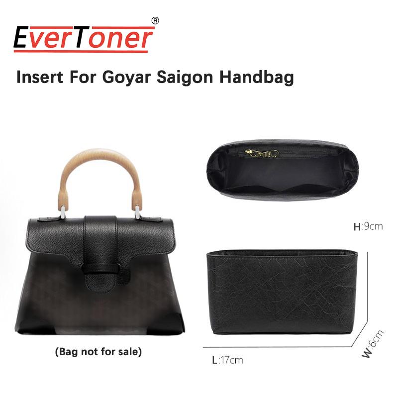

EverToner Multi-Pocket Bag Organizer For Goyar Saigon Handbag Storage The Liner Bag Dupont paper Purse Insert Handbag Inner Bag чёрный