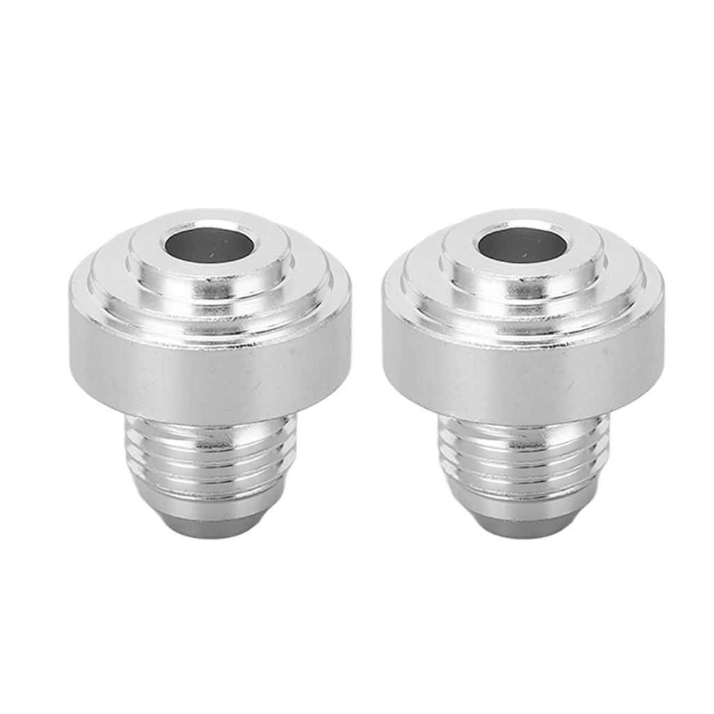 2 Pcs AN6 Male Thread Billet Aluminum Alloy Universal 12in Male Thread Fitting for Pipe Joint
