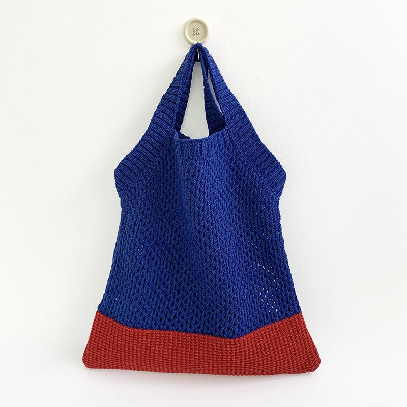 Crossbody Bag Women's Perforated Bag Mesh Storage Bag Large-capacity Shopping Bag High-quality Single-shoulder Bag