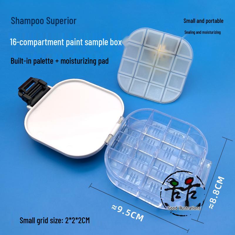 Portable Foldable Paint and Brush Wash Bucket with Palette