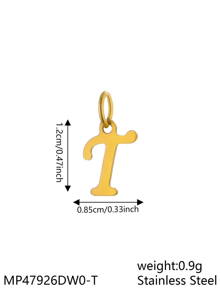 CARLIDANA INS New Fashion Initial Charm Stainless Steel 18K Gold Plated Letter Pendant Alphabet Necklace for DIY Jewelry