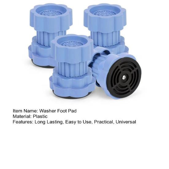 4/8Pcs Washing Machine Universal Heightening Pads Washer Dryer Leveling Stand Easy To Install Noise Reduction Anti-Vibration Riser Pads