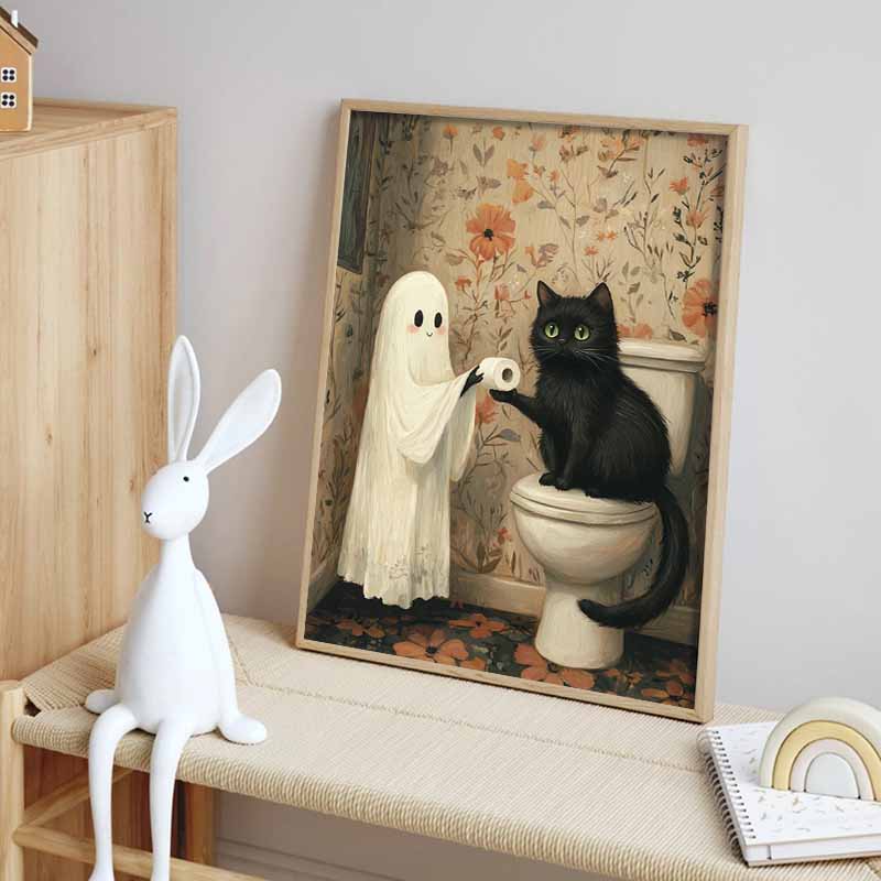 Adult Beginner Kitten Diamond Painting Set, 5D Round Gemstone Rhinestone Craft, DIY Diamond Painting Home Decoration Wall Hanging