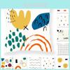 Luxurious Plush Rainbow Print Cushion Cover For Cozy Home Furnishing