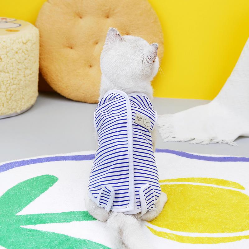 

Кошачий послеоперационный костюм для стерилизации - Защита от вылизывания, отлучение от груди, одежда для восстановления после операции, 23 полоски Extra Large