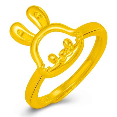 Neuer Weicher Meng Süßes Mädchen Kleiner Hase Ring Vietnam Sand Jin Frisch und Niedlich 2023