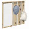 Wall Mounted Coat Rack in Sonoma Oak 84 x 10 x 80 cm