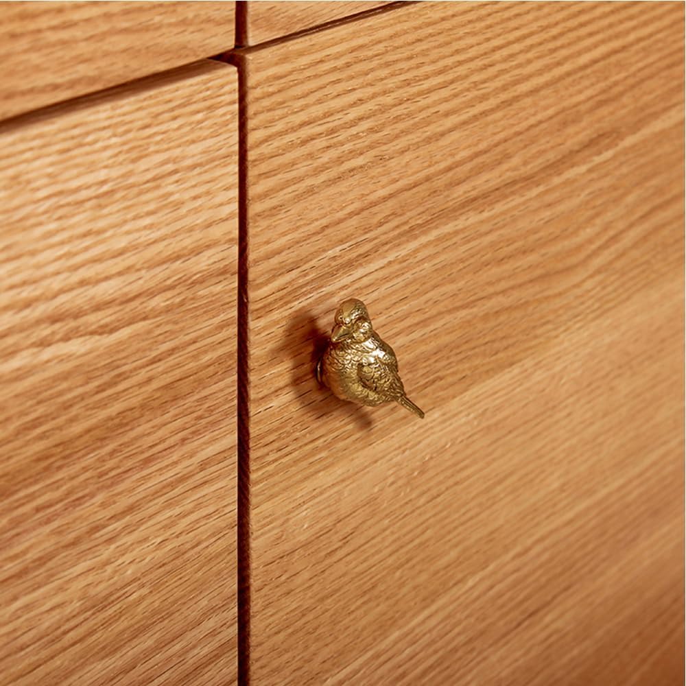 CatchDragn Bird Animal Cabinet Knobs Brass, Gold Drawer Knobs 2 Pack,Modern Pull for Dresser Drawers Cabinet Laundry Room Kitchen