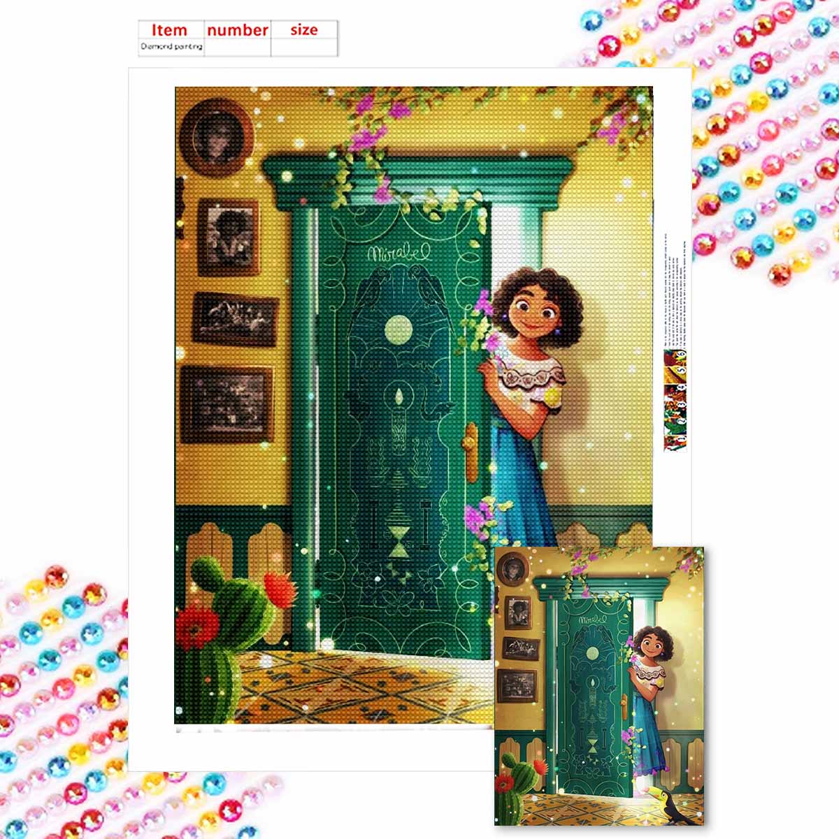 

5D Алмазная Живопись Сделай Сам Милая Девушка Полная Выкладка Стразы Мозаика Вышивка Изделия Ручной Работы Домашний Декор Подарок Round 20x30cm