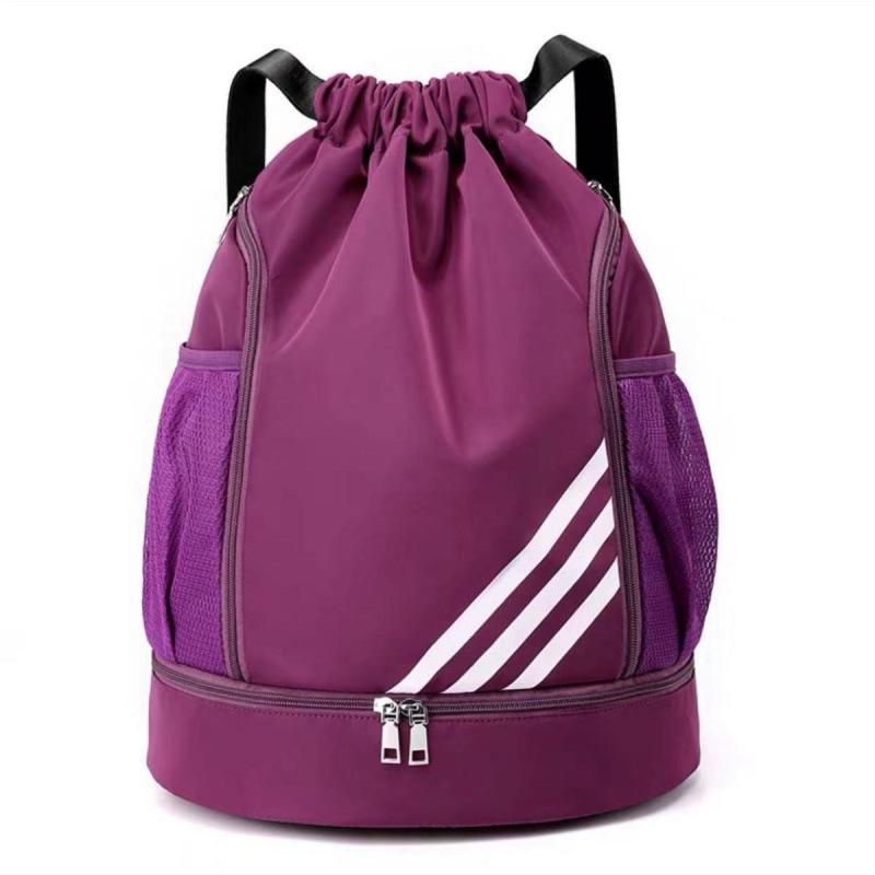 Lightweight Drawstring Backpack with Large Capacity & Wet/Dry Separation for Travel, Swimming & Basketball