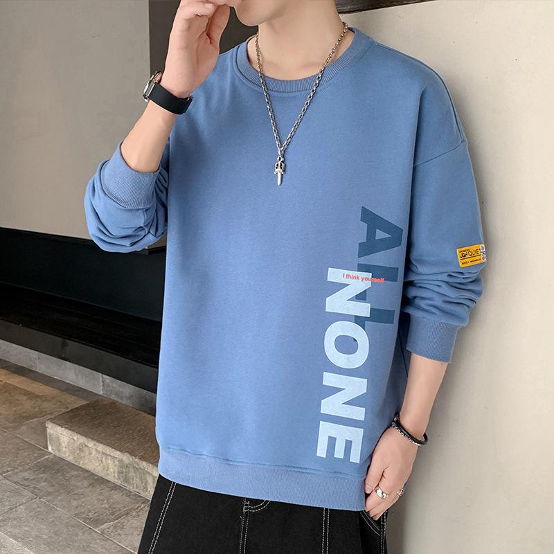 

Мужской свитер с круглым вырезом Мужской свободный модный Мужская одежда XXXL