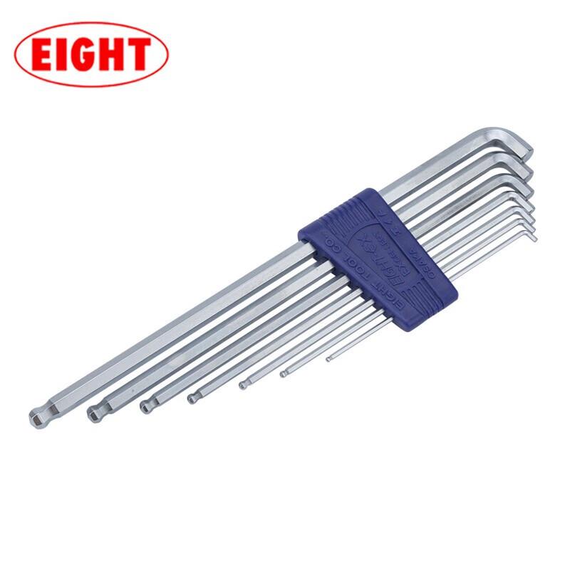 EIGHT Metric Ball-End Extra-Long Hex Key Set