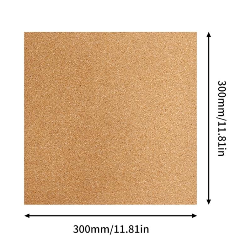 4Pcs 300X300mm Cork Paper Board Tiles Wall Decorative Panel Creative Message Display Notice for H2D 3D Printer