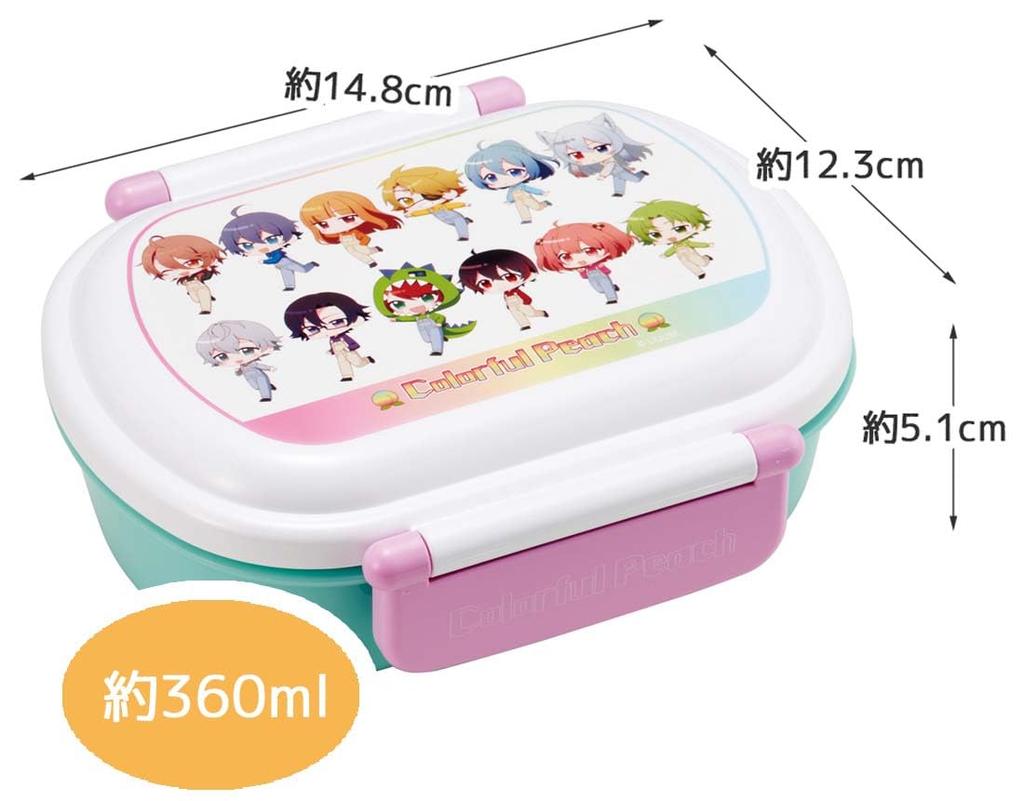 Skater Bento 360ml Fluffy Made in Single Dishwasher and Microwave Colorful Children's Box, Capacity, Lid, Japan, Tier, Safe, Peach, QAF2BAAG-A