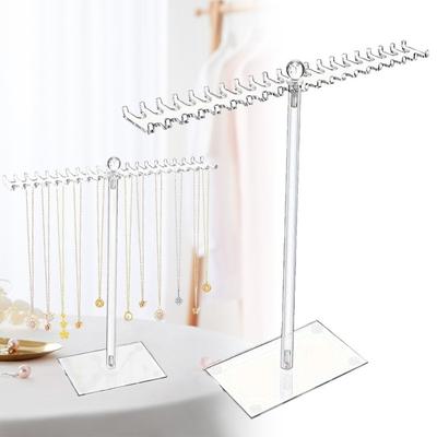 Bilateral Hook Jewelry Display Stand Acrylic Bracelet Organizer  Pendant Display