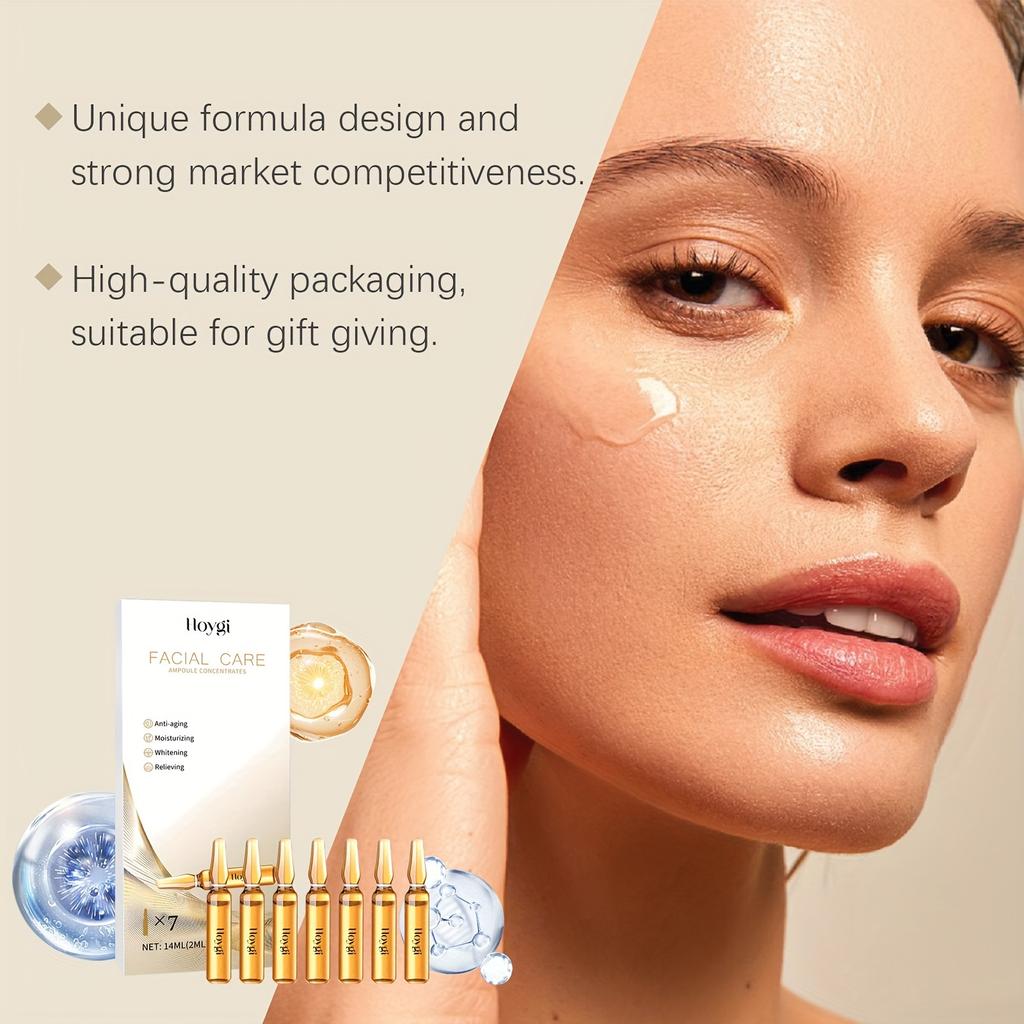 Facial Care Ampoule Moisturizing Whitening Skin Anti Acne Fade Fine Lines Anti-Aging Firming Essence Portable Face Care Serum