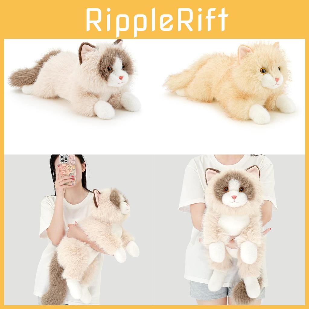 Poupée Chat en Peluche avec Remplissage en Coton PP Pour les Enfants et les Adultes Confort d'Enlacement