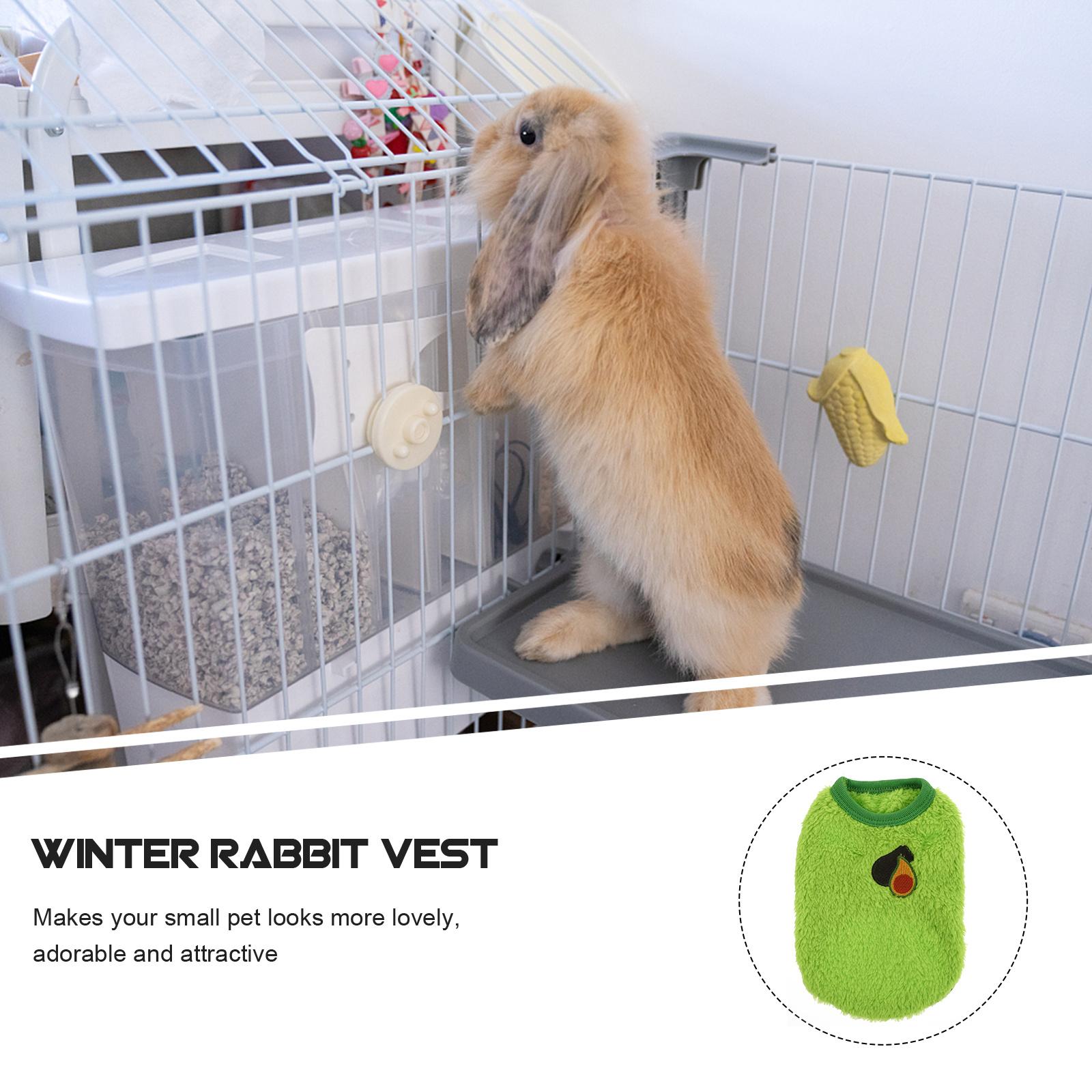 

1Pcs Rabbit Warm Apparel Cozy Winter Coat for Pets Soft Breathable Fabric Stylish for Rabbits and Guinea Pigs XXS