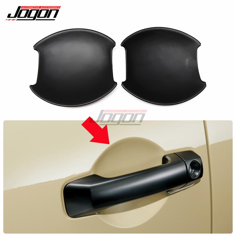 ABS Silver & Matte Black Color Car Exterior Door Handle Bowl Cover Trim For Toyota FJ Cruiser XJ10 2006- Car Accessories Black Door Bowl
