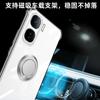 Para POCO X7 Pro X 7 Funda Soporte de Anillo Magnético Cubierta para Xiaomi POCOX7pro Redmi Turbo 4 Note 14 Pro Plus Note14 Fundas Blandas de Silicona Transparente a Prueba de Golpes