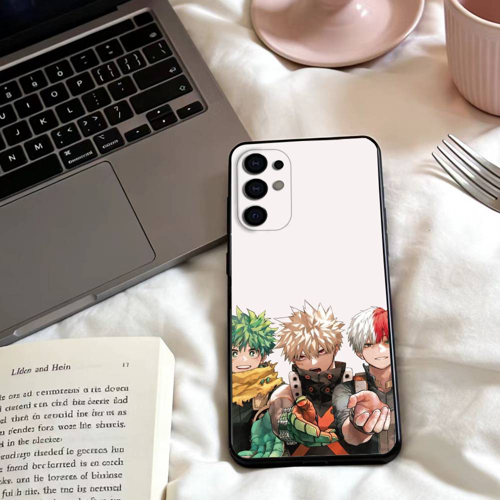 B-Boku no Hero A-Academia Phone Case For Samsung S25,24,23,22,30,21,10,9,Ultra,Plus,Lite,FE,4,5 G Soft Black Case