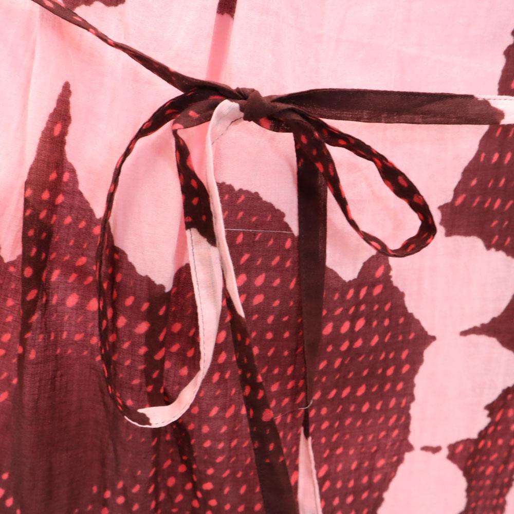 Marimekko No Sleeve Knee-length Dress XS Pink Women Used