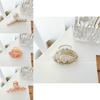 Stylish Korean Acetate Hair Clip With Charming Floral Design For Elegant Updos