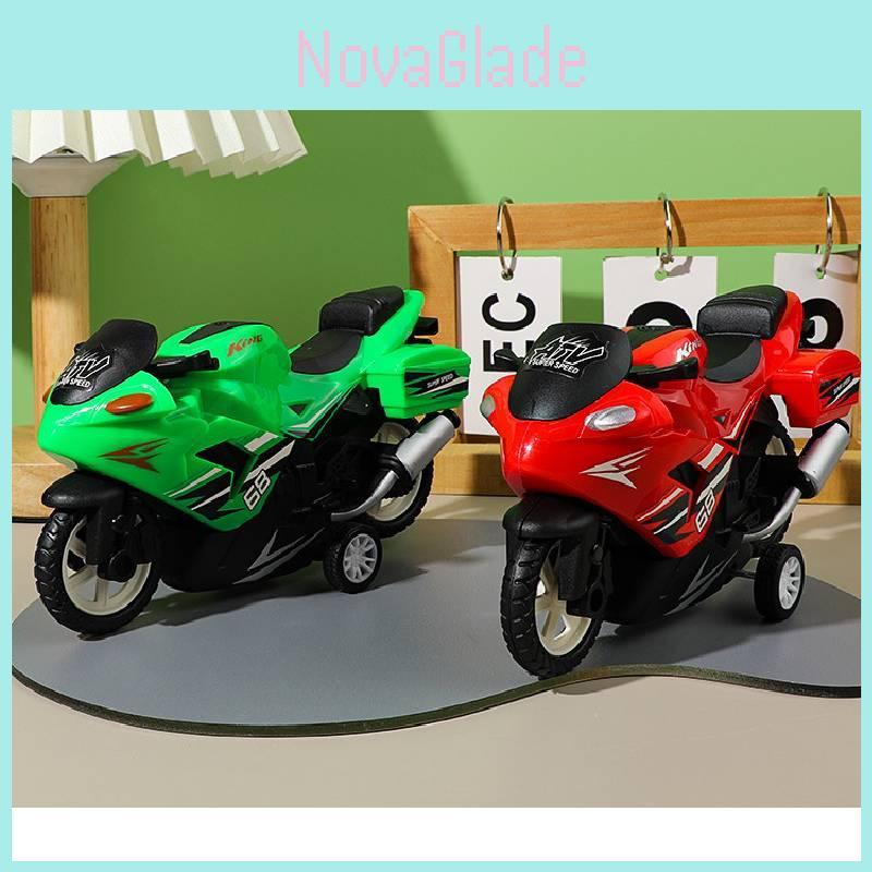 Childrens Plastic Ride On Toy Motorcycle With Pushback Mechanism For Early Development And Play