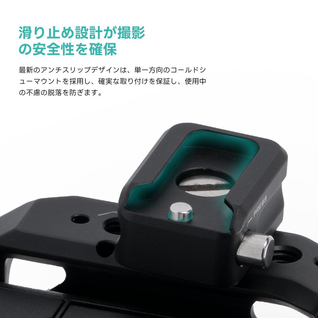 TILTA Cold Shoe Receiver Adapter with Cold Shoe Mount for Phone Monitors and Other Accessories On-Board Lights, Microphones, Mounts, TA-CSR2-B