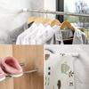 4 Pcs Transparent Adhesive Curtain Rod Brackets No Drilling Strong Load Bearing For Bathroom Bedroom Home Use