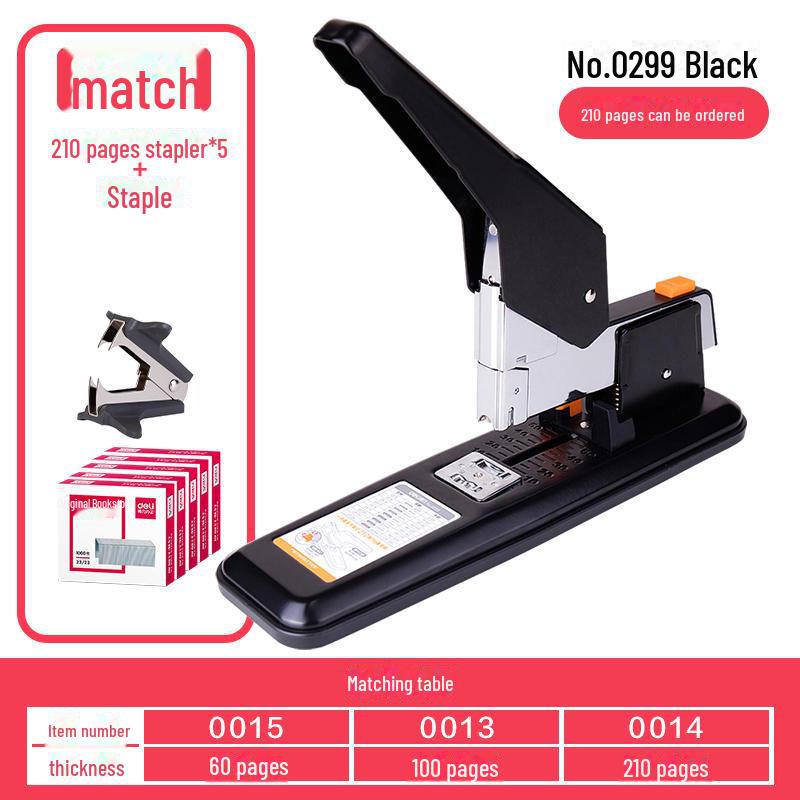 Deli Heavy-Duty Office Stapler for Thick Documents