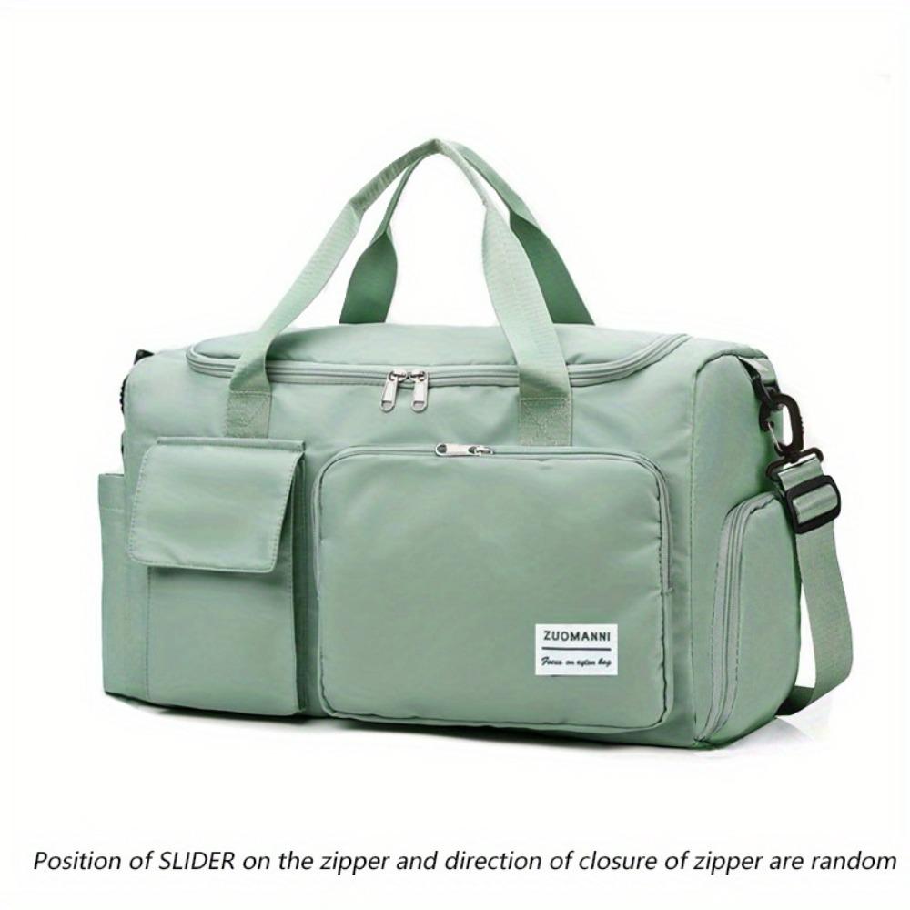 Unisex Large-capacity Travel Bag - Polyester, Fitness Bag with Multiple Compartments, Adjustable Shoulder Straps for Women's Duffel Bags, Fitness Bags