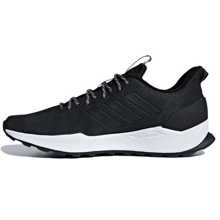 

Adidas Neo Questar Trail Круглый носок Шнуровка Ткань Дышащие Низкие Кроссовки для Бега Мужские Кроссовки Черные BB7438 43⅓