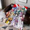 Anime Senki Zessho s-Symphogear Soft Warm Plush Blanket for Dormitory Sofa Living Room Pet Hogar Bedroom Gift Nap Home Flannel