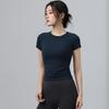Women's Slimming Yoga Suit: Short Sleeve, Round Neck, Breathable Fitness & Running T-Shirt