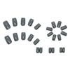 Cement Green Solid Color Square Medium And Long Manicure White High Cold Wind Manicure Wearable Manicure Piece