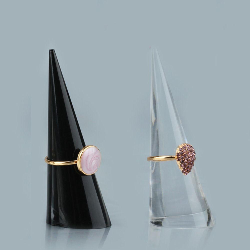 Ring Holder Clear Acrylic Acrylic High Quality Ring Display Cone Shape Jewelry Display Transparent