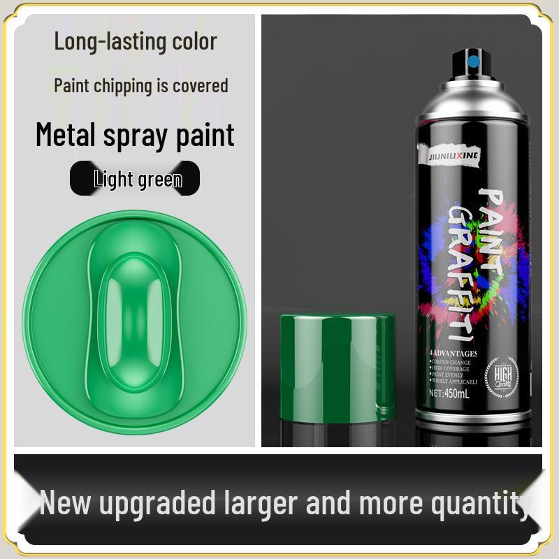 Rustproof Metallic Hand-Spray Paint: Anti-Corrosion, High-Temperature, Waterproof, White Refinishing for Rust Removal